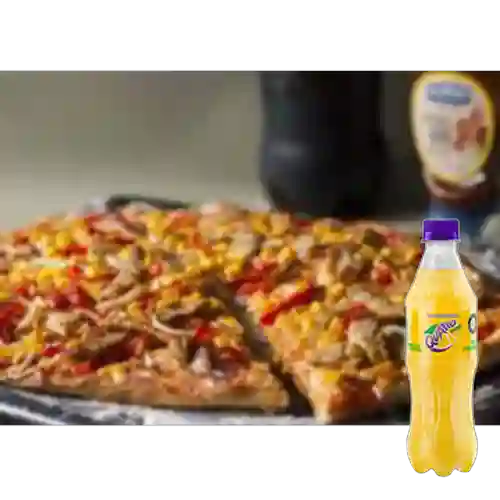 Combo Pizza Mexicana Personal + Quatro Original 400ML