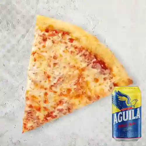Combo Porción Gigante Queso + Aguila en Lata 330ml