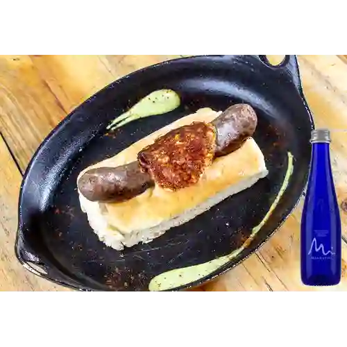 Combo Hot Dog Playa Blanca + Manatial Sin Gas 300ML
