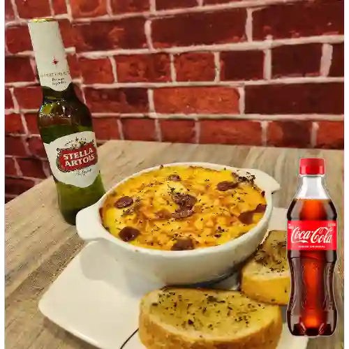 Combo Lasaña de Carne + Coca-Cola Sabor Original 400ml