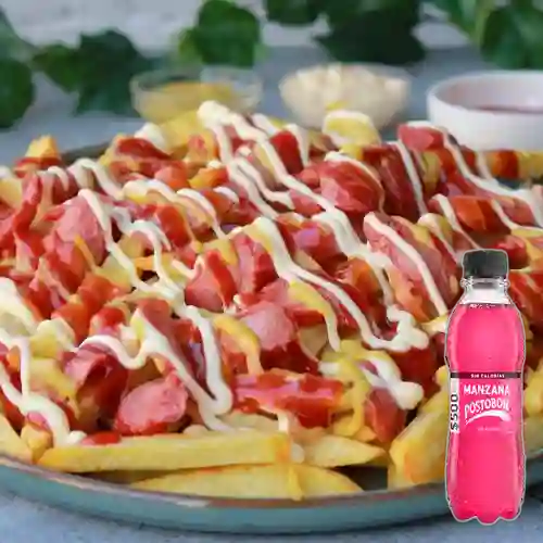 Combo Salchipapa Especial 750 gr + Manzana 400Cm