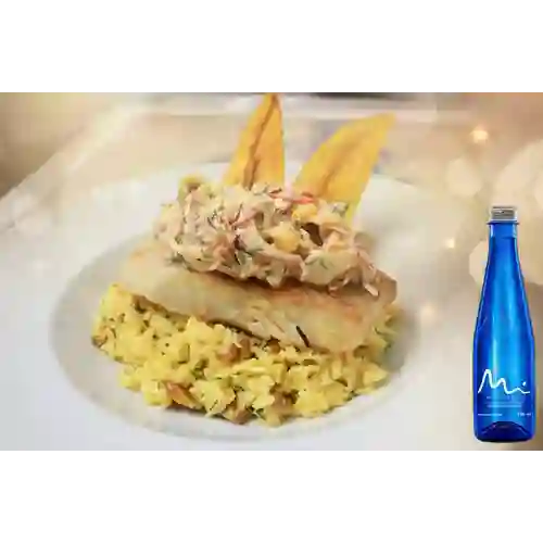 Pescado Del Pacífico Josper +Manantial S/gas 500ml
