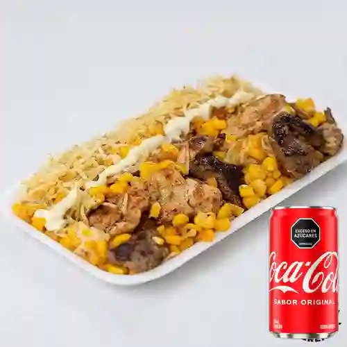 Mazorcada Res Pollo Chorizo +Cocacola Org 235 ml