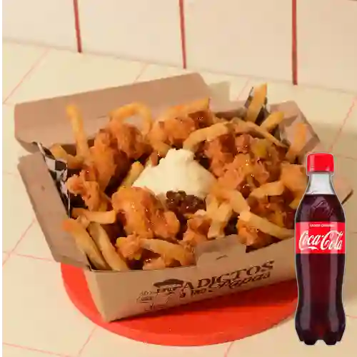 Combo Papas con Pollo Melas + Coca-cola Personal 400ml