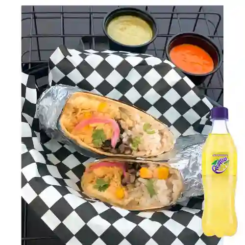 Combo Burrito Cochinita Pibil + Quatro 400 ml