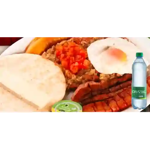Combo Calentado c/ Chicharron +Cristal C/Gas 600ml