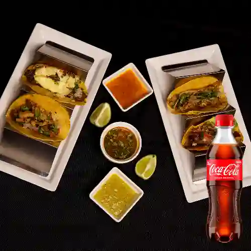 Combo Egos Taquiza + Coca Cola