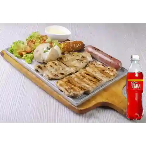 Combo Carne de Res y Patacón + Kola Roman 400 ml