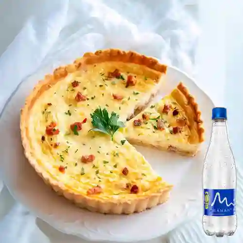 Combo Quiche Lorraine Clásico +Manantial S/gas 600ml