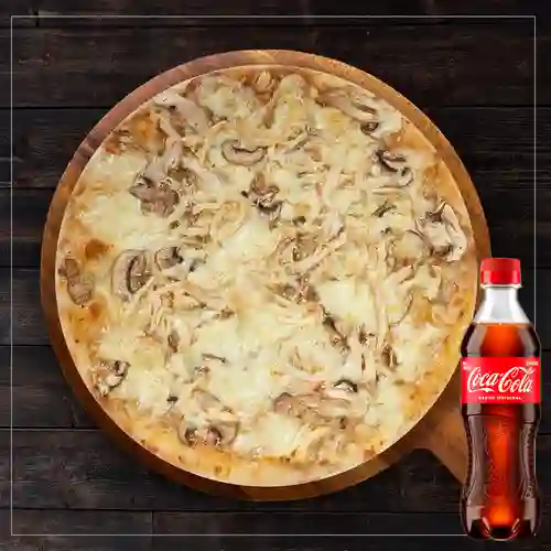 Combo Pizza c/ Pollo&Champiñón +Cocacola Orig 400ml