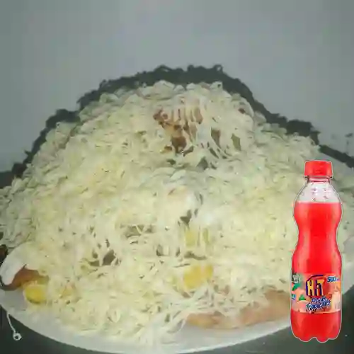 Combo Salchipapa Costeña +Hit Frutas Tropicales 500ml