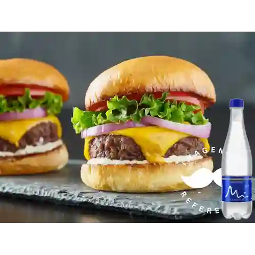 Combo Hamburguesa Clásica + Manantial Sin Gas 600ML