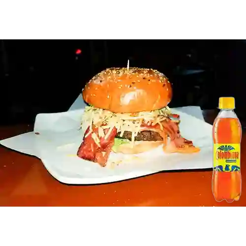 Combo Hamburguesa con Tocineta + Colombiana 400 ml