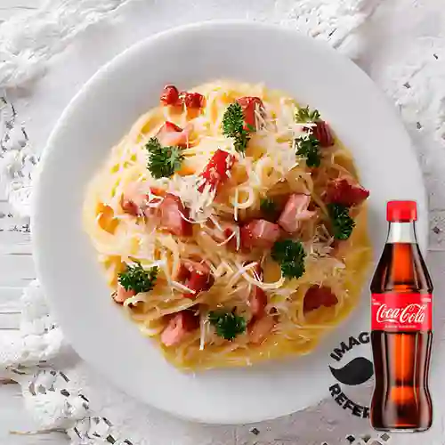 Combo Pasta Carbonara +Cocacola Orig 300ml