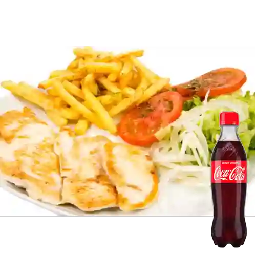 Combo Pechuga Asada + Coca-Cola Sabor Original 400 ml