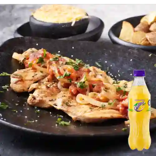 Pollo Al Grill en Salsa Criolla. + Quatro Org 400ML