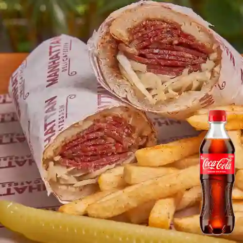 Combo Sándwich Pastrami + Coca Cola Original 400 ml
