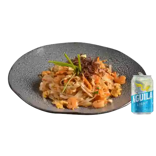 Combo Pad Thai + Cerveza Aguila Light Lta 330ml
