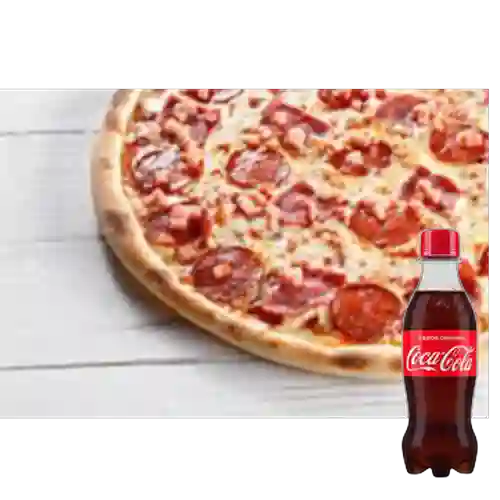 Combo Pizza Carnes Personal +Cocacola Orig 250ml