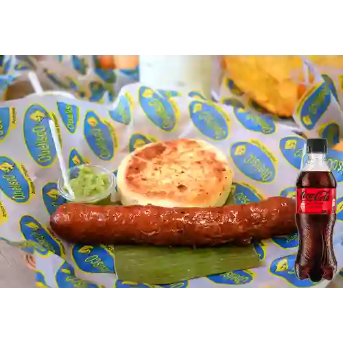 Combo Chorizo Especial + Coca Cola Sin Azúcar 400 ml