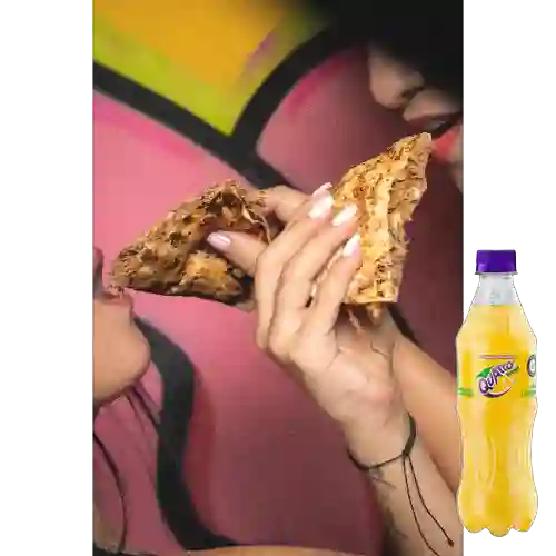 Combo Quesadillas con Proteína a Elección + Quatro Orig 400ML