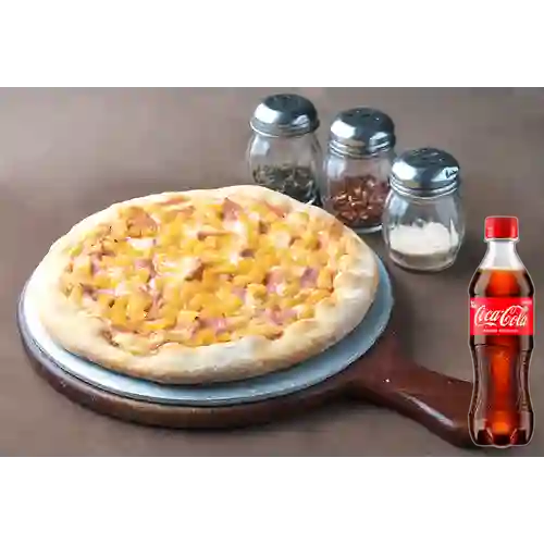 Combo Pizza Hawaiana + Coca Cola Original 400 ml