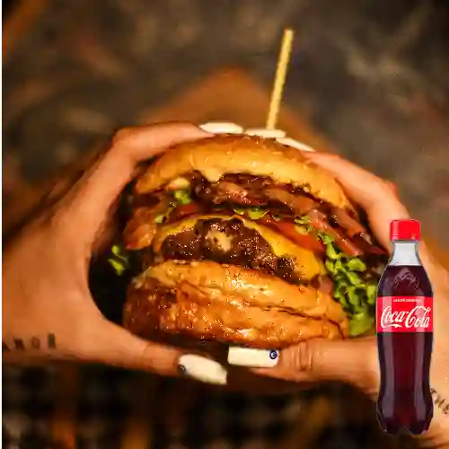 Burger Babysuenoamericano +Papa Francesa +CocaCola Org 400ml