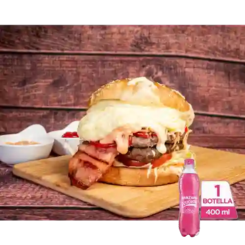 Combo Burger Xl + Postobón Manzana 400 ml