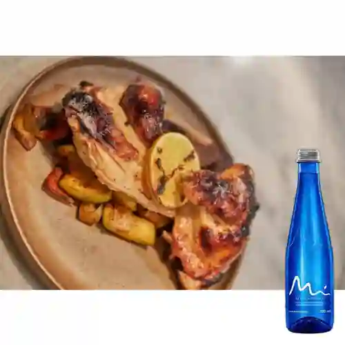 Combo Pollo Arrosto + Manantial Sin Gas 500 ml