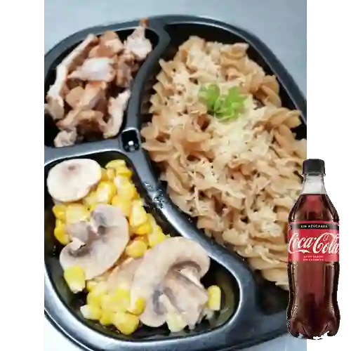 Almuerzo Fit Lomo de Cerdo +Gaseosa Cocacola Zero
