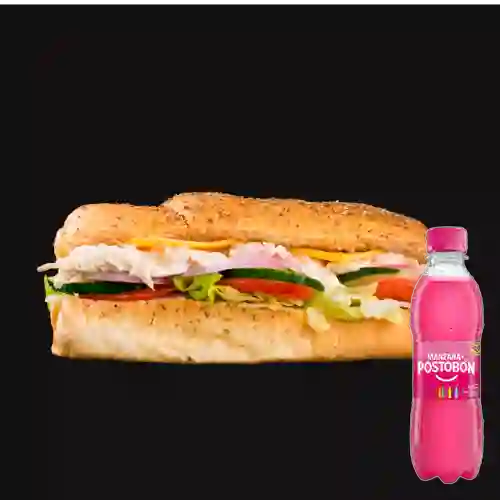 Combo Sándwich Pollo + Manzana 250 ml