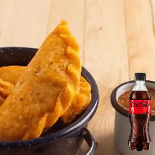 Combo Empanada de Carne Grande +Cocacola S/az 400ml