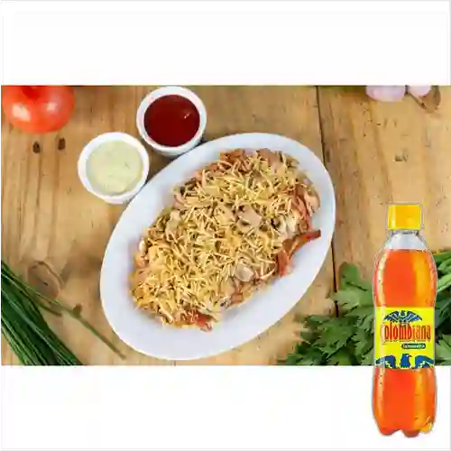 Patacón Súper Costillas,Pollo,Carne Desm. +Colombiana 250ml