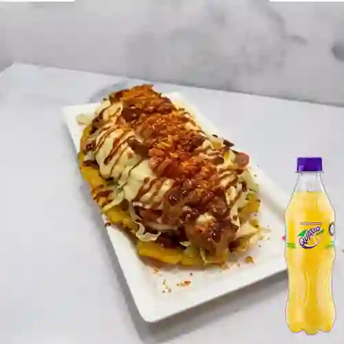 Combo Patacón con Todo + Quatro Original 400ML