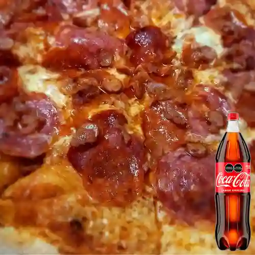 Combo Las Carnes de 33cm 8 Prc. + Cocacola Orig 1.5l