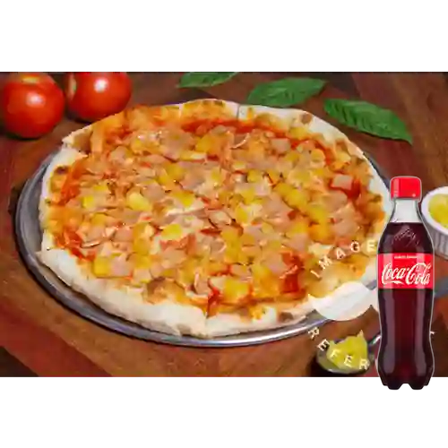 Combo Pizza Hawaiana Junior +Cocacola Orig 400ml