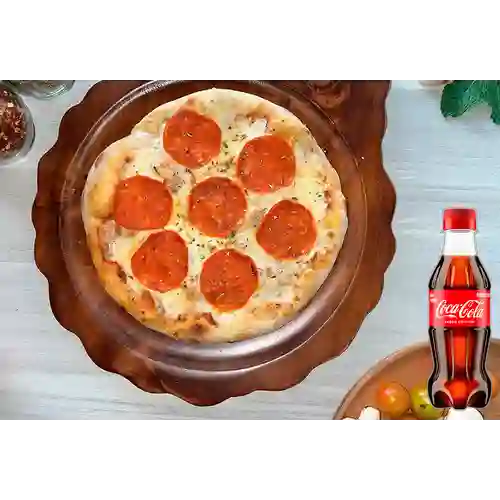 Combo Pizza de Pepperoni + Coca Cola Original 250ML