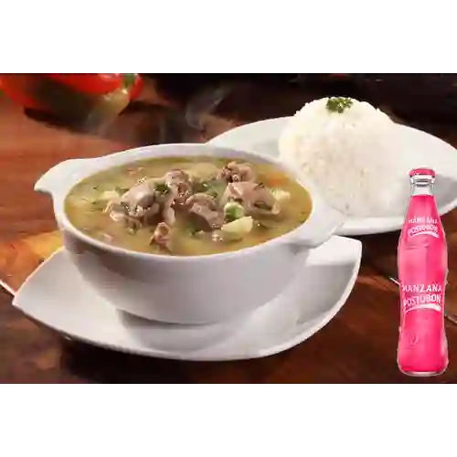 Combo Sopa de Menudencias + Postobón Manzana 350 ml