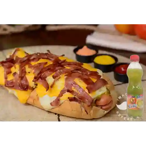 Combo Perro Caliente Americano + Hit Lulo 500 ml
