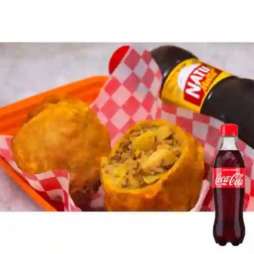 Combo Papa Rellena + Coca-Cola Sabor Original 400 ml