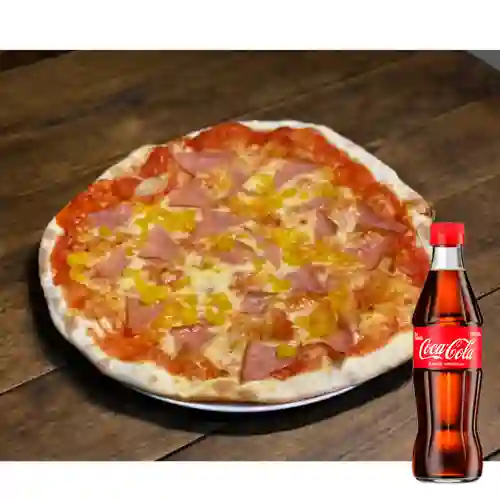Combo Pizza Hawaiana + Coca Cola Original 300ML