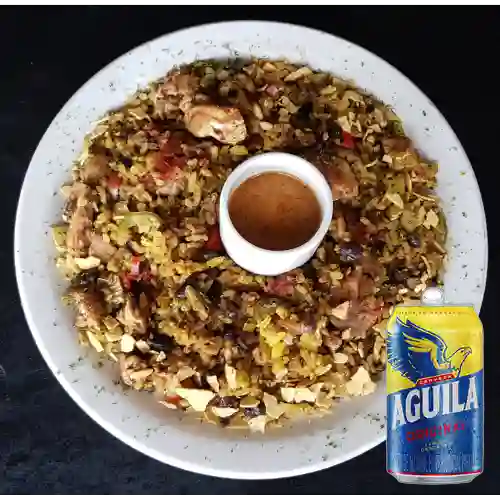 Combo Arroz Jalisco + Cerveza Aguila