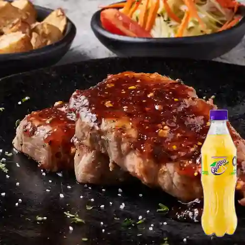 Medallones de Cerdo en Salsa Bbq. + Quatro Org 400ML