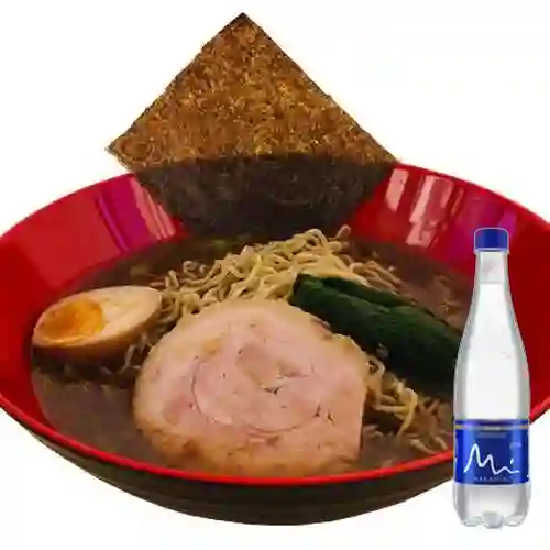 Ramen Tradicional Pasta&Sopa Japonesa +Agua S/gas 600ml