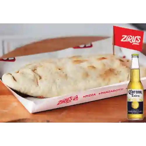 Combo Panzarotti Trad. Pollo-Champiñón + Corona 355ml