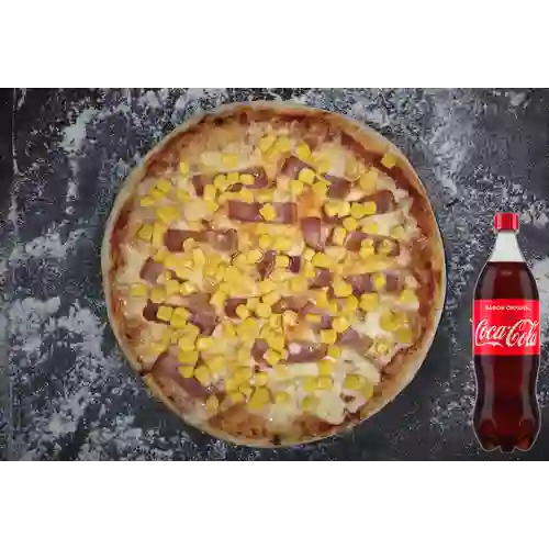 Combo Pizza Mazorca&Tocineta +Cocacola Orig 1.5l