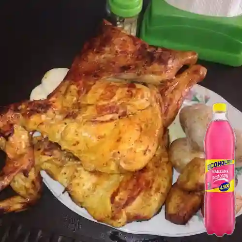 Combo Pollo Árabe + Manzana 1 l