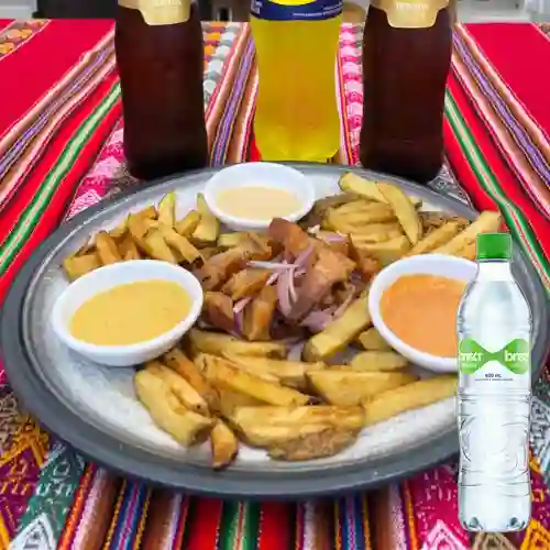 Combo Papitas Rústicas +Chicharrón +Brisa c/Gas 600ml