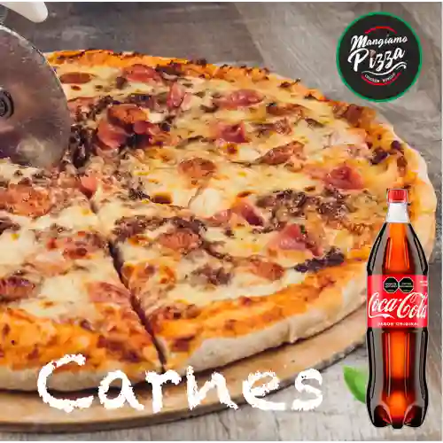 Combo Pizza de Carnes 30 Cm + Coca Cola Original 1.5 L