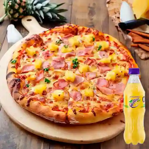 Combo Pizza Hawaiana + Quatro Original 400ML